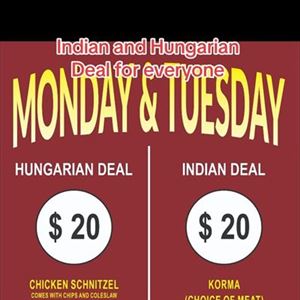 Monday and Tuesday Deal 