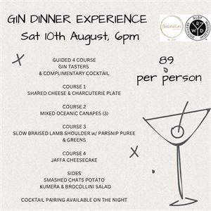 GIN DINNER EXPERIENCE 