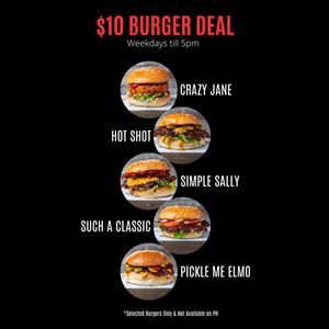 $10 Burger deal