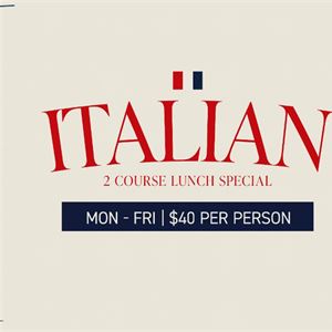 Italian 2 Course Lunch Special