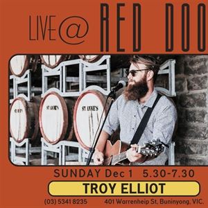 Live Music @ Red Door | Featuring Troy Elliot