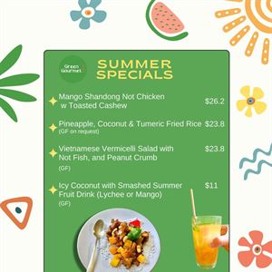 NEW Summer Specials 