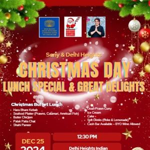 Christmas Day Buffet Lunch at Delhi Heights Indian Restaurant Dural