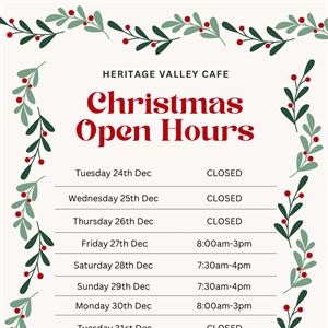 Holiday Opening Times