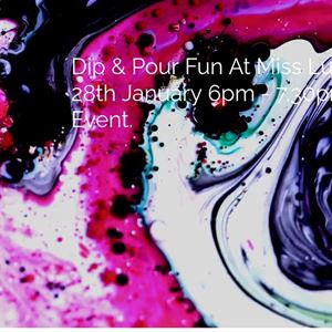 Dirty Pour & Acrylic Dip Workshop at Miss Lucys