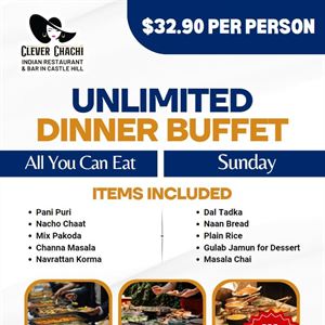 Unlimited Dinner Buffet on Sunday