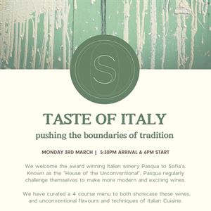 Taste of Italy - Pushing the boundaries of tradition