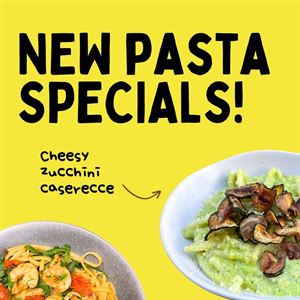 New pasta's on our menu