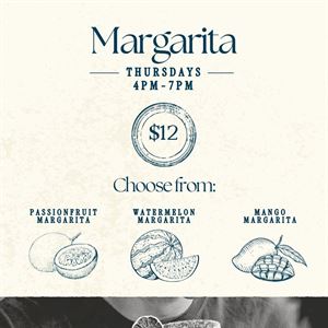 Thursday $12 Margaritas 