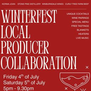 Winterfest Local Producer Collaboration Dinner