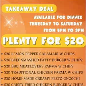Takeaway Dinner Special!