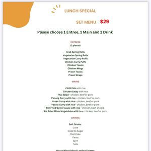 Lunch Set Special