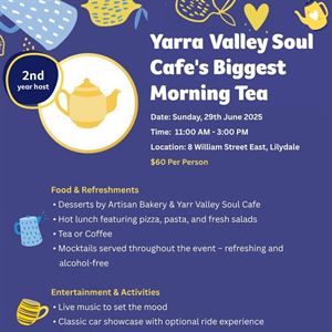 Biggest Morning Tea 2025 - ?? Sip for Support, Gather for Good ??