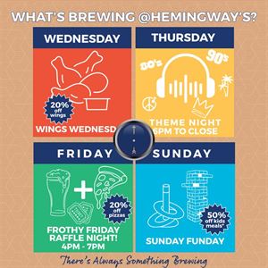 What's Brewing @ Hemingway's Brewery