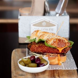 Midweek Cravings Sorted: Schnitzel Challah at Cafe Boker