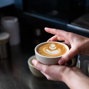 Free coffee & pop-up florist