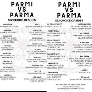 Parma vs Parmi Night – Wednesdays at Meredith Hotel