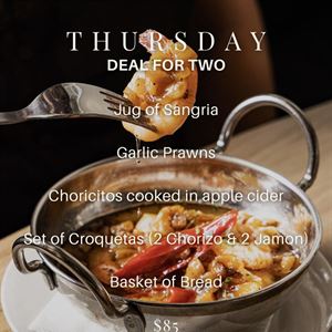 Thursday Tapas Deal