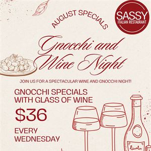 Wednesday Gnocchi and Wine Night