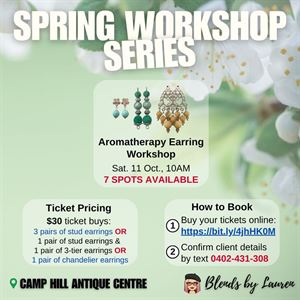 Aromatherapy Earings Workshop