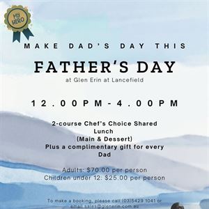 Father's Day at Glen Erin at Lancefield