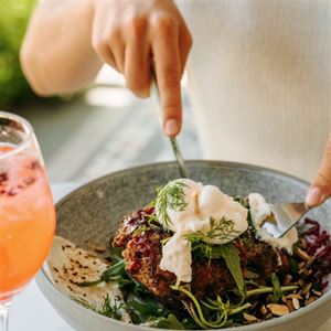 Beets, burrata & a bit of flair
