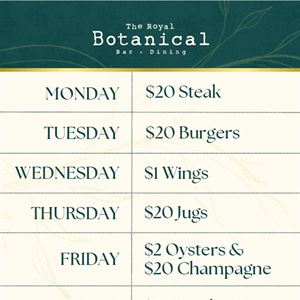 Weekly Specials