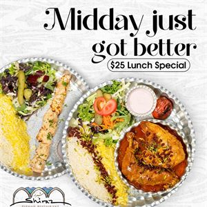 $25 Lunch Special (food + drink)