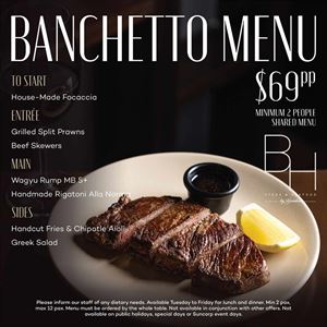 Banchetto Set Menu