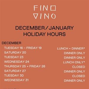 December and January Hours