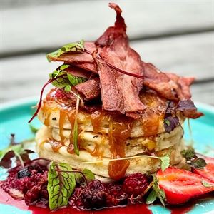 Sweet & Savoury Hotcakes Stack