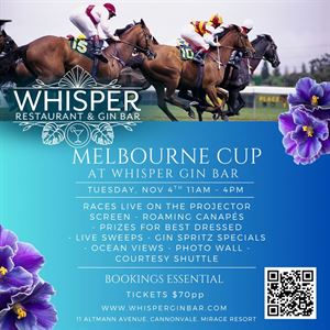 Melbourne Cup at Whisper Gin bar 