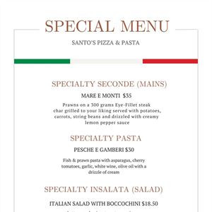 Updated Special Menu