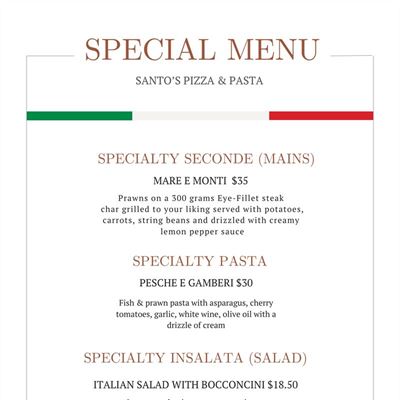 Santo's Pizza & Pasta - Kandos