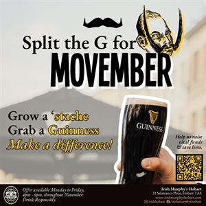 Grow a 'stache, grab a Guinness