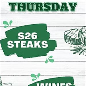 Thursday $26 Steak