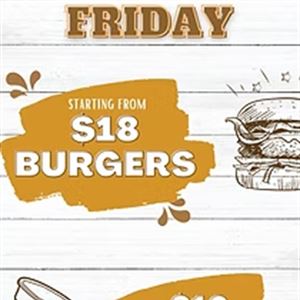 Friday Burgers & Red Cup Specials