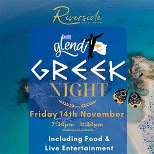 Greek Night at Riverside Bar & Dining!