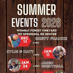 SUMMER EVENTS AT WOMBAT FOREST VINEYARD