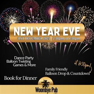NEW YEAR’S EVE AT THE WOOMBYE PUB