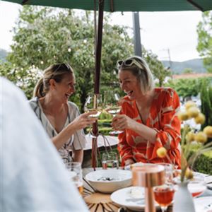 Dine on Our Wine Barrels