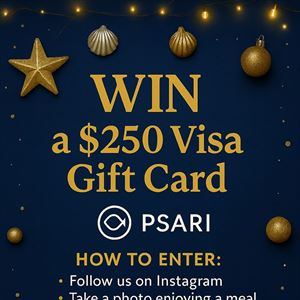 Eat, Snap & Win! Psari’s $250 Christmas Giveaway