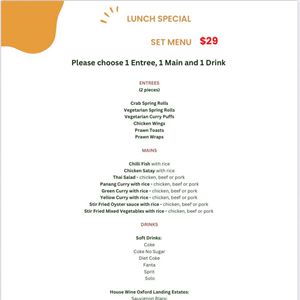 Lunch Set Special