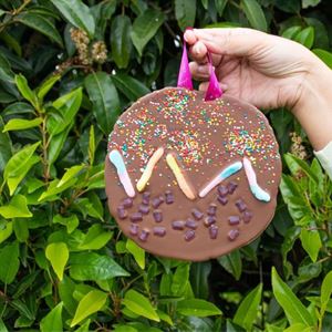 Giant Chocolate Christmas Bauble Making