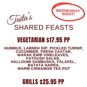 Wednesday Shared Feasts