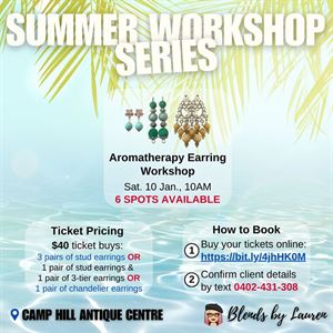 Make Your Own Aromatherapy Earrings Workshop