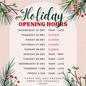 Holiday Opening Hours