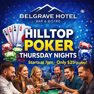 HILLTOP POKER THURSDAYS 7PM