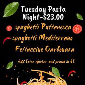 Tuesday pasta Night 