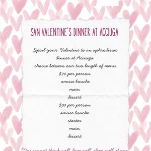San Valentine's day dinner 